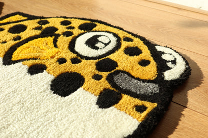 Green Spotted Puffer Rug